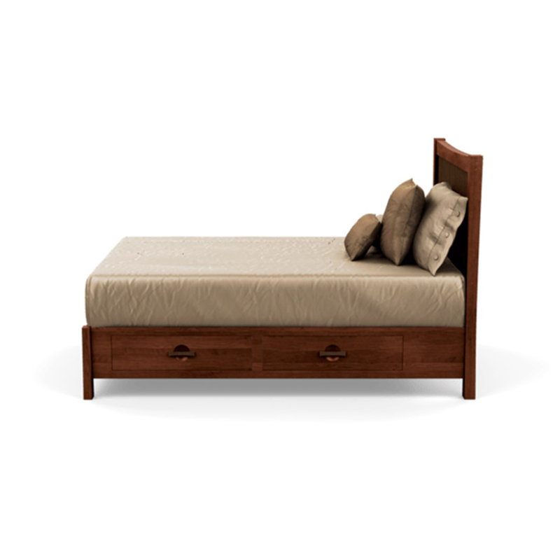 Berkeley Solid Wood Bed, King, Cognac Cherry, Conventional