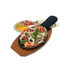 Mr Bar B Q Cast Iron Fajita Platter Set