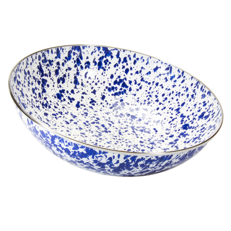 Serving Bowl, Cobalt Swirl