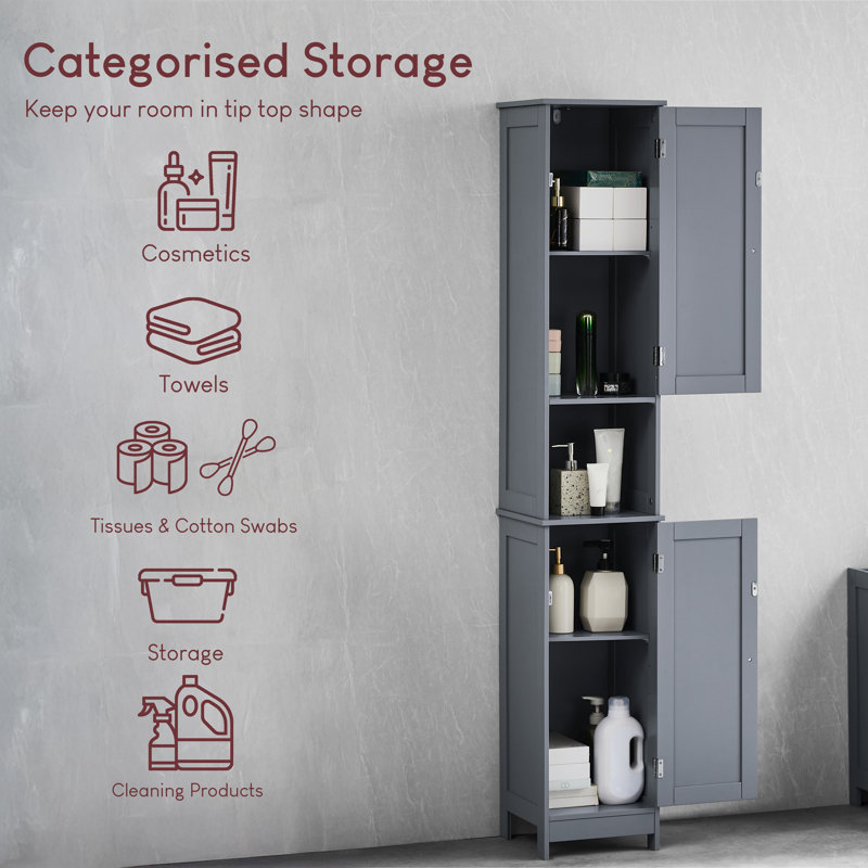 Kelly Freestanding Linen Cabinet