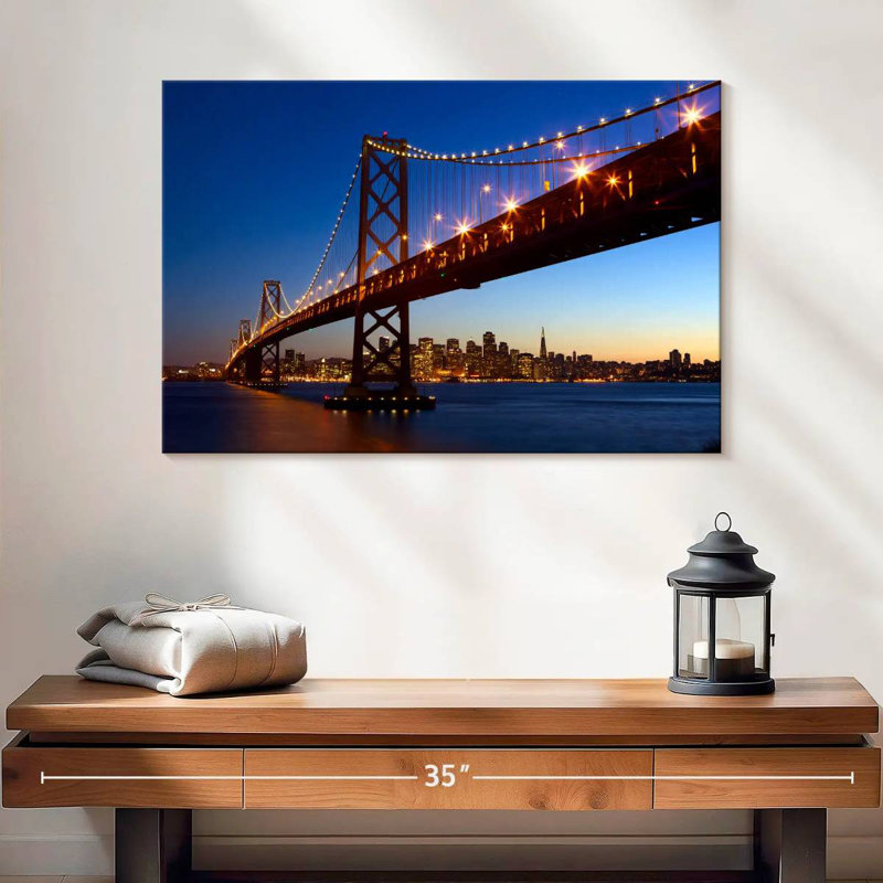 Lilie San Francisco-Oakland Bay Bridge, H 16 po x l 24 po