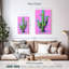 Cactus sur fond rose vif-108525544