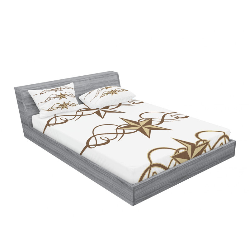 Ensemble de draps Western Star, Ensemble de drap pour grand lit avec drap-housse