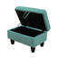 Ensemble de canapé modulaire en lin 3 pièces 103 "avec turquoise et repose-pieds avec rangement 103" Monaco-2076334700-2076334698