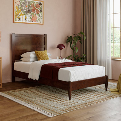 Aveline Wood Low Profile Platform Bed