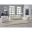 Causeuse recouverte de tissu en chenille Odette