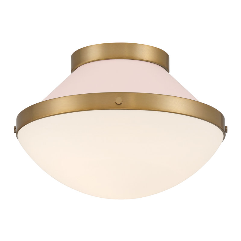 Bolderberg 1 Light Vibrant Flush Mount, Blush