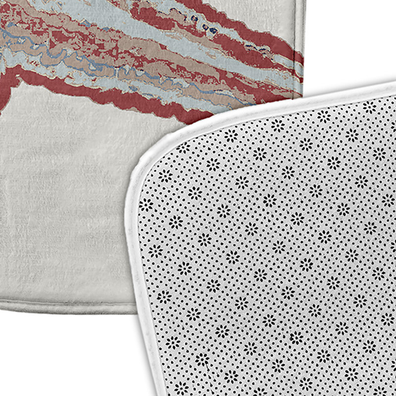 Tapis de bain Beach, L 21 po x L 34 po, Rouge