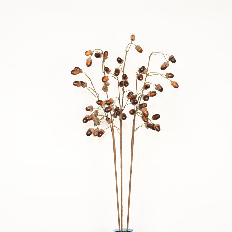 Branche de gland artificielle 36 po pour remplisseur de vase, jets de feuillage long d'automne pour l'hiver, décor de pièce maîtresse de table de bureau à domicile