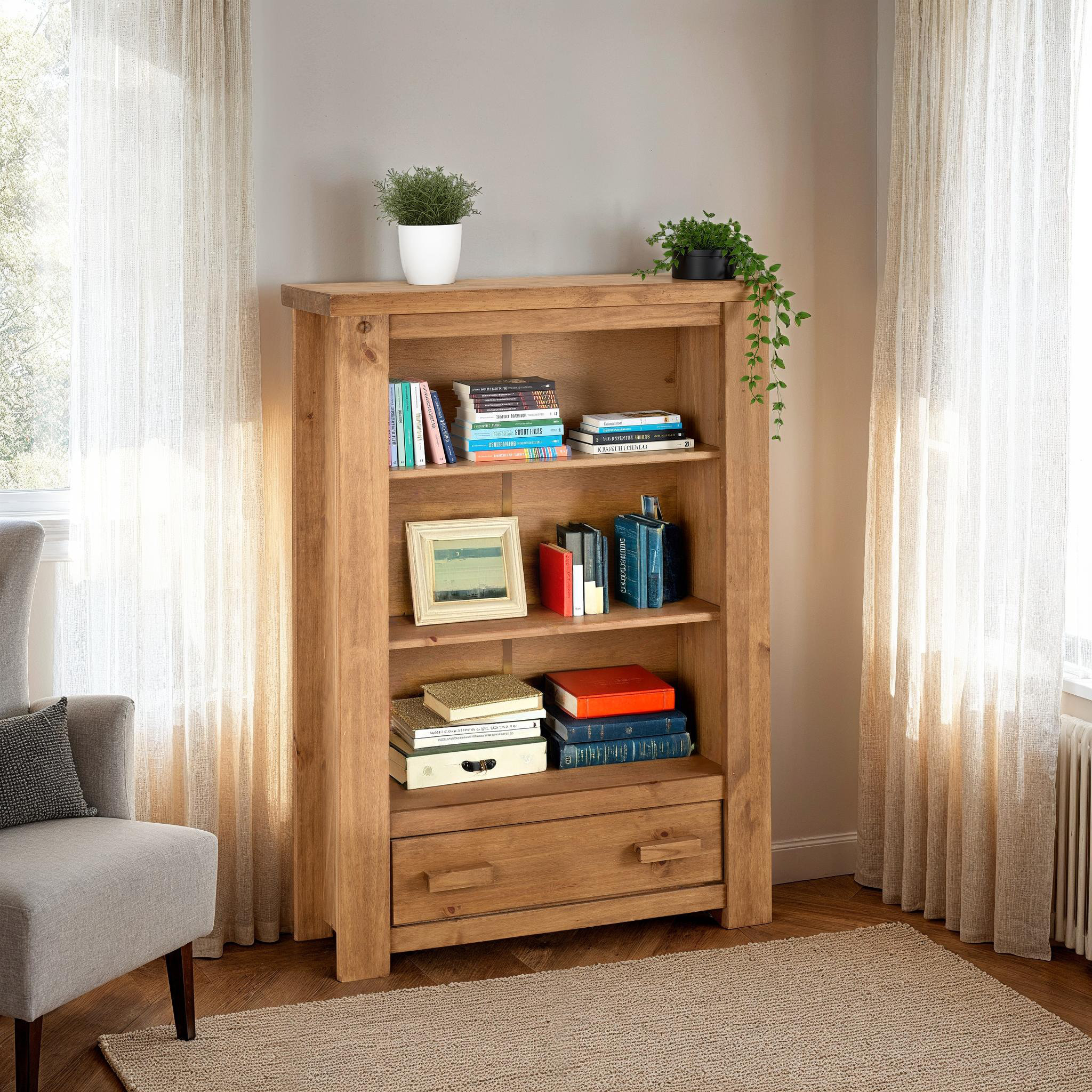 Webster Library Bookcase Natur Pur Webster Bookcase & Reviews | Wayfair.co.uk