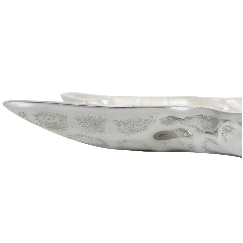 Ensemble de 3 assiettes décoratives en bois massif Adrey, Blanc