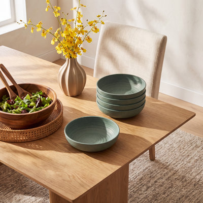 Denver Planta Artisan Low Bowl - Teal - 8"