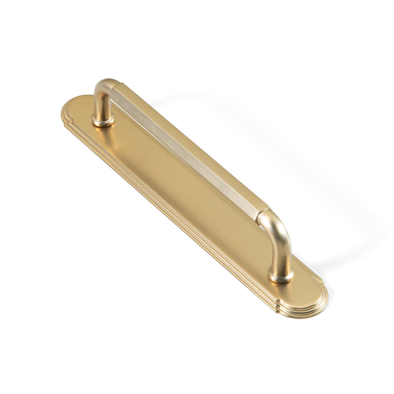 Classical Bar Pull With Backplate(G014) Multipack, 5", Champagne Bronze