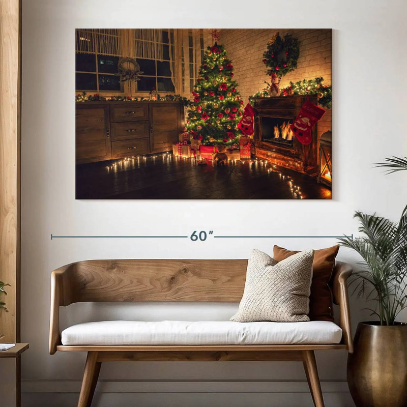 Noël à la maison, H 34 po x l 51 po