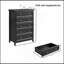 Commode polyvalente à 5 tiroirs pour un espace de vie organisé-2063587727