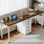 Bureau d'ordinateur, bureau pour deux personnes, bureau de travail