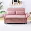 Lit rayé rose de 64,29 pouces pour la chambre à coucher et le salon, différents cas de figure réglables, main courante avec espace de rangement, accoudoirs, double fonctionnalité-1172336344-1172336349