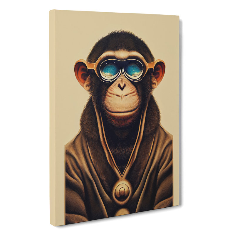 Cool Monkey - Wrapped Canvas