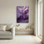 Feuilles mauves, reproduction d'art sur toile, ensemble de 1-129362744-129362747