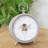 Analogue Metal Quartz Movement / Crystal Tabletop Clock in Grey/White/Silver/Yellow