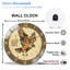 Horloge murale rétro en bois 12 po
