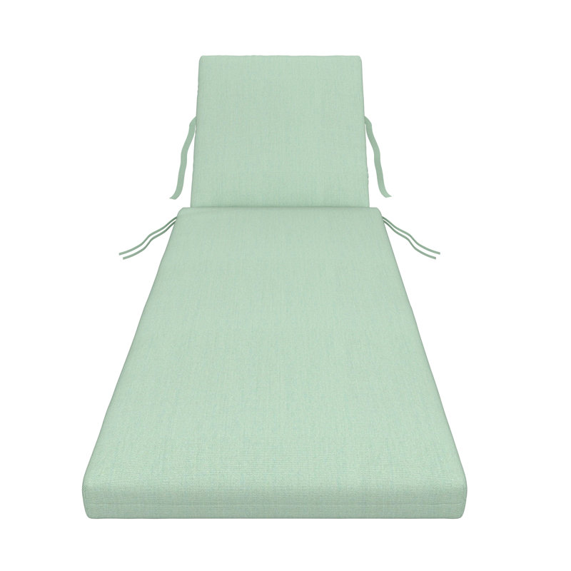 Outdoor Sunbrella® Chaise Lounge Cushion, Canvas Spa Sunbrella® Canvas, 23" x 29"/25" x 47" 