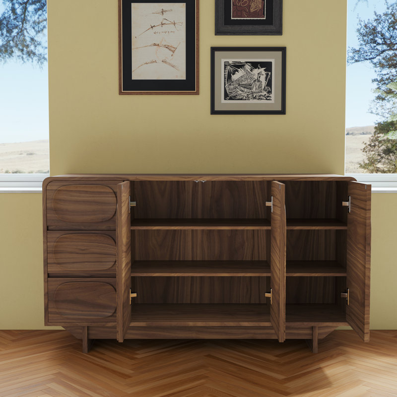Buffet de rangement avec 3 tiroirs et 3 portes