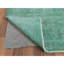 Tapis unique sarcelle en laine noué à la main de style années 1970 de 9 pi 7 po x 12 pi 5 po Jahon
