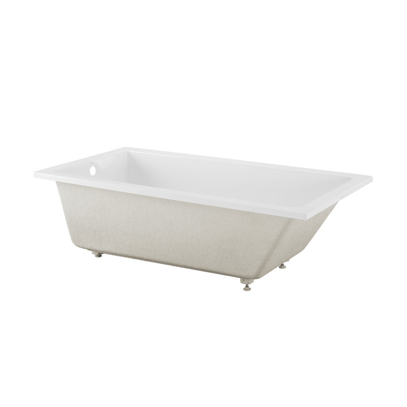 Voltaire 36" White Acrylic Drop-In Bathtub