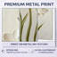 Calm Freesia Minimal Bloom - Iris, ensemble de 2 décorations murales en métal-130436776