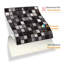 Marquina Metallic Marble Mosaic Wall Tile Sticker Set 15cm x 15cm-61942205