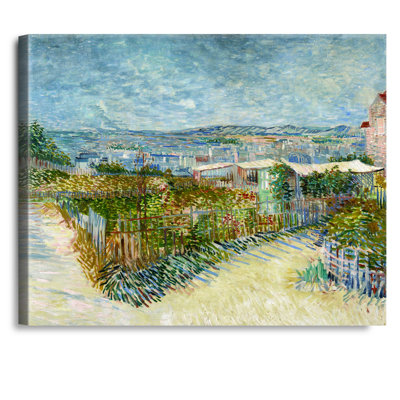 Danse au Moulin de la Galette par Vincent Van Gogh. Reproduction d'art classique sur toile, estampe numérique sur toile, art mural pour la décoration intérieure
