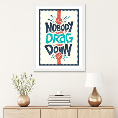 «Drag Me Down» par Risa Rodil - reproduction d'art textuel