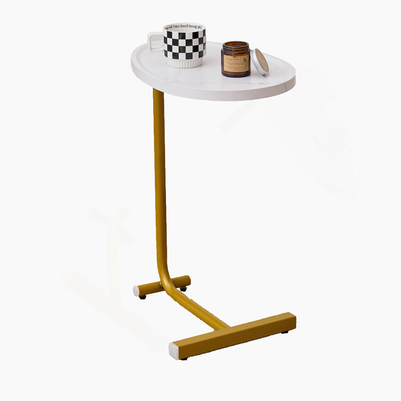 C-shaped Side Table, C Shaped End Table, Side Table for Couch and Bed, Small Side Table