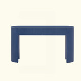 Oval Top Console Table with Storage