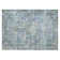 Machine Washable Indoor/Outdoor Xhevrie Teal Rug