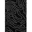 Tapis noir lavable à motif rayé à motif tissé noir-2125519870