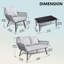 Gonneke Premium All-Weather Wicker 4 - Person Patio Conversation Set with Cushions
