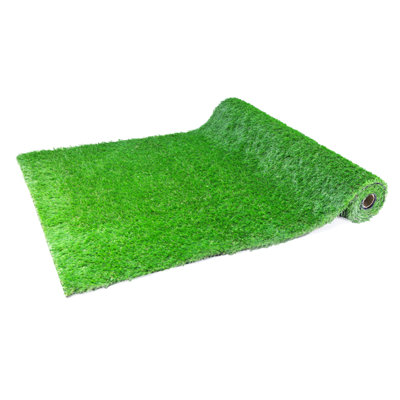 3.3Ftx10ft Artificial Grass Realistic Synthetic Thick Fake Faux Grass Rug Astroturf Carpet Landscape For Dogs Indoor Outdoor Garden Lawn Mat, With Drainage Holes