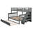 Twin Over Full Bunk Bed with Trundle, Storage Drawers & Guard Rail, Staircase Wood Frame for Bedroom or Dorm-892678918