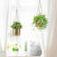 Pots de fleurs muraux suspendus en métal