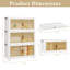 Grands bacs de rangement empilables avec couvercles-111089982