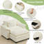  Canapé simple avec repose-pieds de 53 po Adonia Arale-741697419