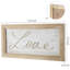 Wood Framed LOVE Rectangle Painting on Wood