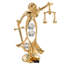 Ornement en forme de fêtes lady of justice
