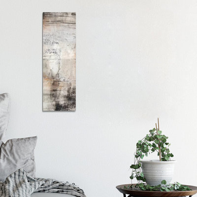 Black, White & Bronze II by Jennifer Goldberger - Wrapped Canvas Panoramic Painting