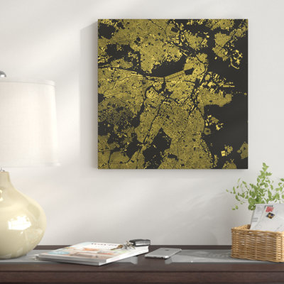 " Boston Urban Map (Yellow) " by Urbanmap