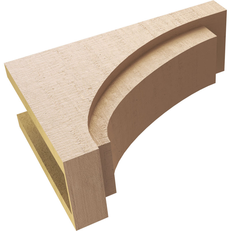 Bois de cèdre brut RiveraThane Corbel, apprêté brun clair Rivera, H 16 po x l 8 po x P 24 po