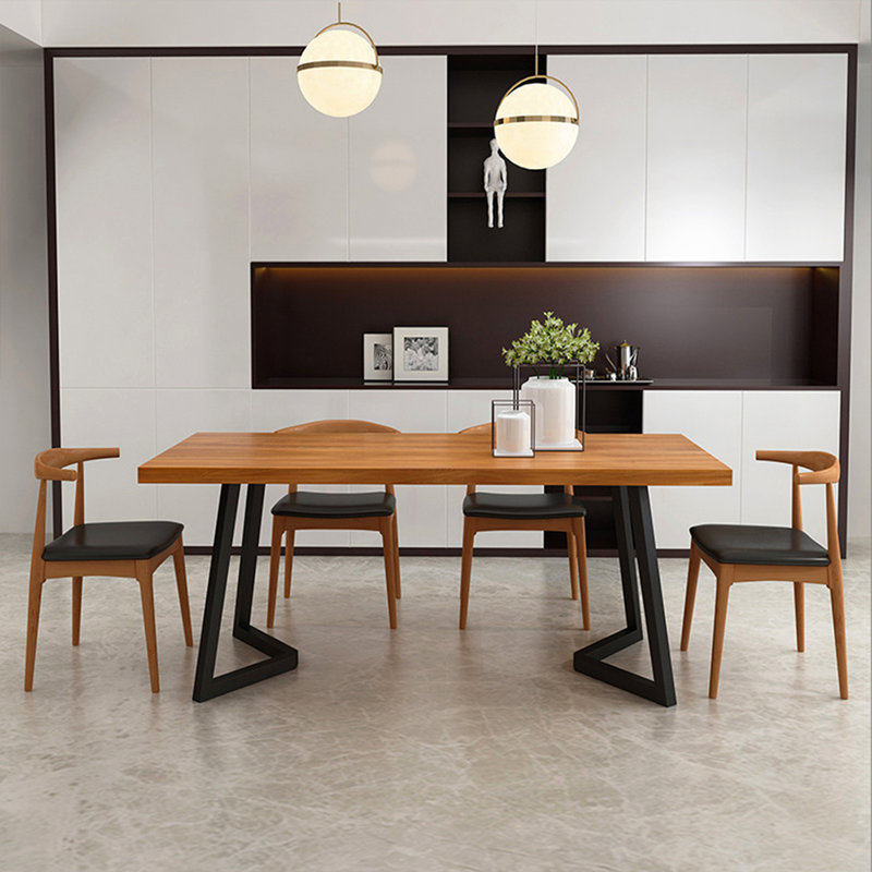 Table de salle à manger Burlywood, H 29,53 po x L 70,87 po x l 31,5 po