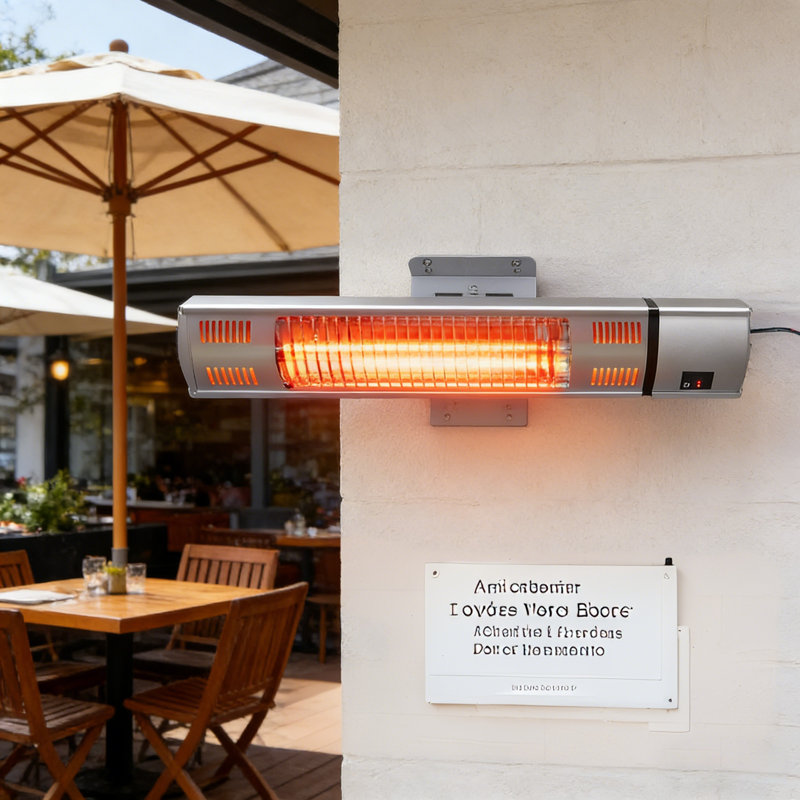 Stainless Steel Electric Ceiling Mounted Patio Heater